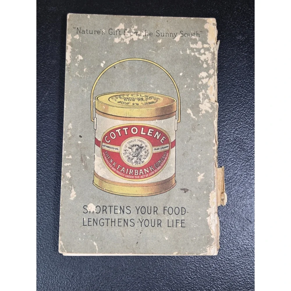 Home Helps A Pure Food Cook Book by NK Fairbank Company - Antique 1910 Paperback